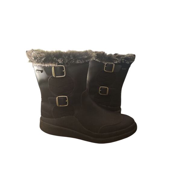 Merrell Tremblant Ezra Zip WP Ice+ Boot brown leather sz 10 fur lined snow new - Picture 3 of 7